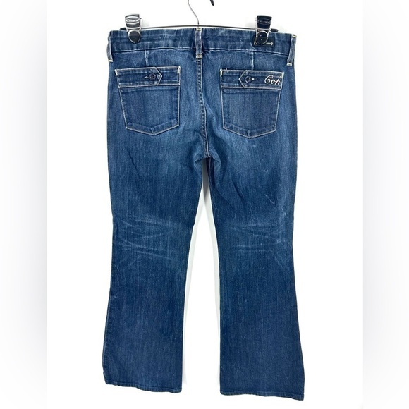 Citizens Of Humanity Jeans Womens 29 Wide Leg Flare Cadet #008 Stretch Low Rise - Picture 4 of 14